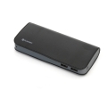 PLATINET POWER BANK LEATHER 9000mAh  BLACK + microUSB cable [43453]