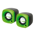 OMEGA SPEAKERS / GŁOŚNIKI 2.0 OG-15 6W GREEN USB [43042] EOL