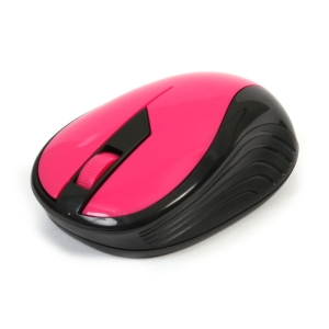 MOUSE OMEGA OM-415 WIRELESS 2,4GHz 1000DPI PINK/BLACK NANO USB RECEIVER [42207]