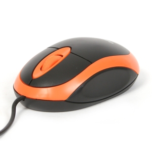 MOUSE OMEGA OM-06V OPTICAL 1200DPI VALUE LINE BLACK/ORANGE [41645]