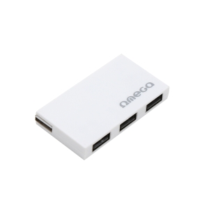 OMEGA USB 2.0 HUB 4 PORT BOX WHITE [42852] EOL