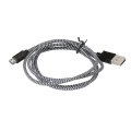 PLATINET HERMES MICRO USB TO USB FABRIC BRAIDED CABLE 1M BLACK EOL