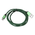 Kabel Micro USB TO USB 1M zielony