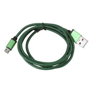 Kabel Micro USB TO USB 1M zielony