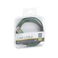 Kabel Micro USB TO USB 1M zielony