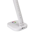 Lampka biurkowa LED z budzikiem, RGB i ładowarką bezprzewodową