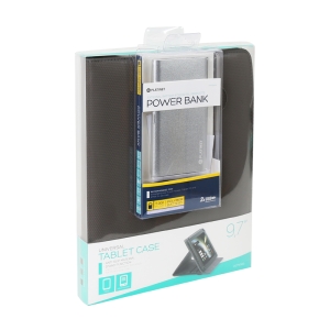 OMEGA SET ETUI NA TABLET 9,7-10,1"  MARYLAND/GREY + POWER BANK 5000mAh SILVER [43402]
