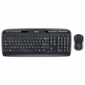 LOGITECH MK330 KLAWIATURA + MYSZ ZESTAW BEZPRZEWODOWY US BLACK / KEYBOARD + MOUSE SET WIRELESS