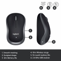 LOGITECH MK330 KLAWIATURA + MYSZ ZESTAW BEZPRZEWODOWY US BLACK / KEYBOARD + MOUSE SET WIRELESS