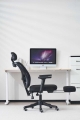VARR GAMING ERGONOMIC MESH CHAIR FOTEL ERGONOMICZNY GAMINGOWY AXIA REGULACJA PODŁOKIETNIKÓW PONÓŻEK BLACK [46406]
