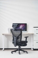 VARR GAMING ERGONOMIC MESH CHAIR FOTEL ERGONOMICZNY GAMINGOWY AXIA REGULACJA PODŁOKIETNIKÓW PONÓŻEK BLACK [46406]
