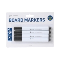 PLATINET DRY ERASE BOARD MARKERS BLACK BLISTER*4  43004