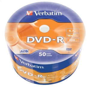 VERBATIM DVD-R 4,7 GB 16X (50 szt.)
