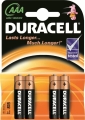 DURACELL BATTERY ALKALINE BASIC LR03/AAA  MN2400 4BP Blister *4