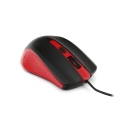 MOUSE OMEGA OM-05R OPTICAL 1000DPI BLACK/RED BLISTER [41790]