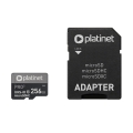 PLATINET microSDXC  SECURE DIGITAL + ADAPTER SD 256GB class10 U3 A2 90MB/s [45094]