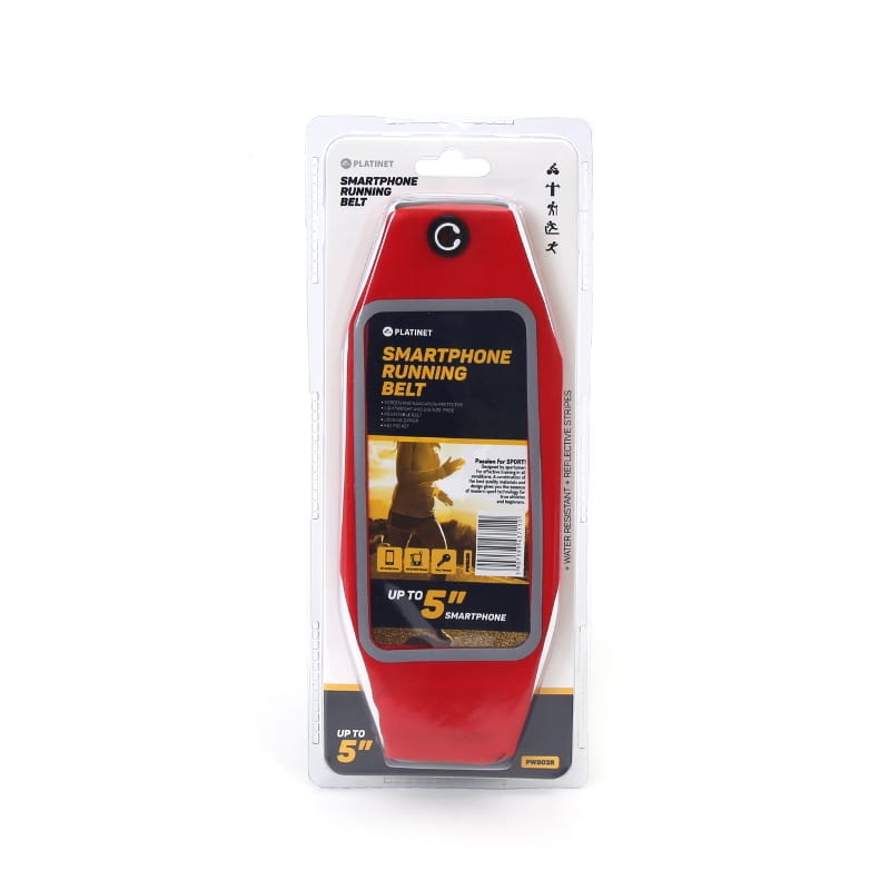 PLATINET PAS DO BIEGANIA Z OKNEM NA SMARTPHONE / WAIST BAG WITH SMARPTHONE WINDOW RED