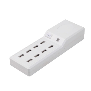 PLATINET FAMILY CHARGER 8-PORT USB 10A WHITE [42654]