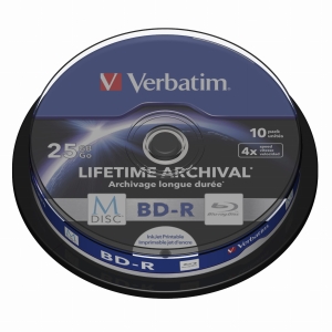 VERBATIM BD-R Blu-ray 25 GB 4X do nadruku (10 szt.)