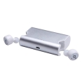 PLATINET BLUETOOTH EARPHONES SPORT + CHARGING STATION WHITE [44857]