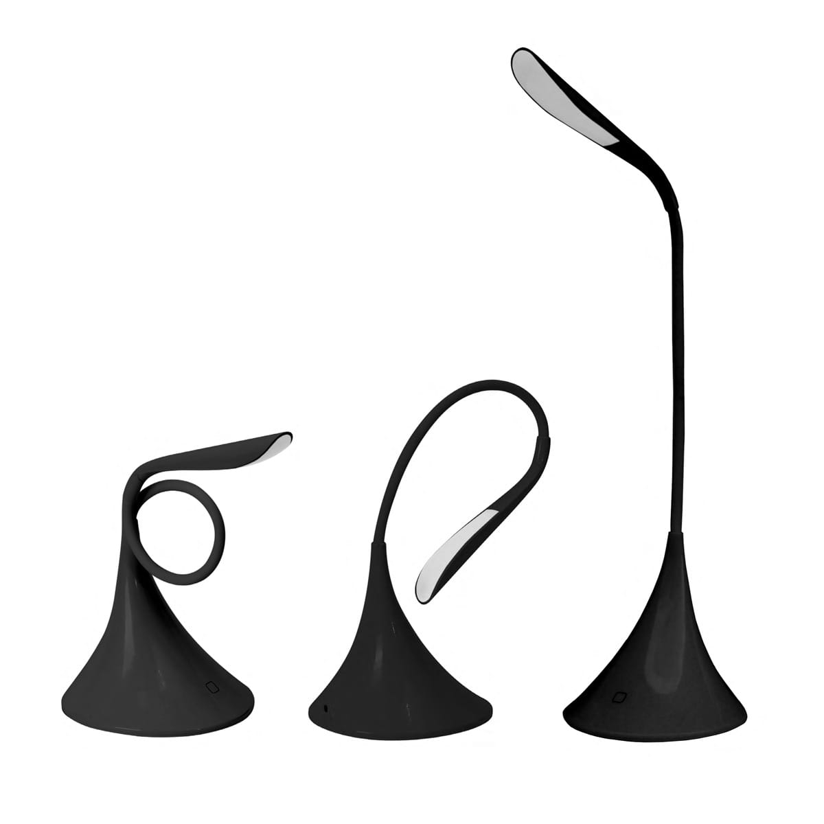 PLATINET DESK LAMP 3,5W FLEXIBLE USB POWER BLACK [43827]