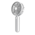 PLATINET RECHARGEABLE DESK FAN 1200MAH 3 STEPS WHITE/GREY 3W [45246]
