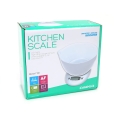OMEGA KITCHEN SCALE WHITE WITH BOWL  43147
