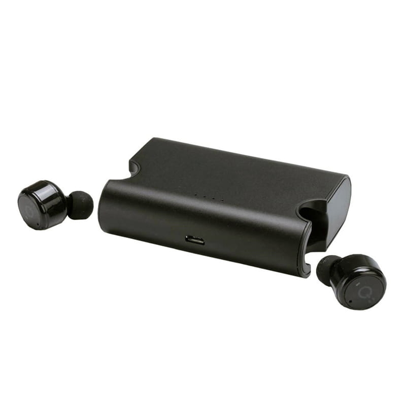 PLATINET BLUETOOTH EARPHONES SPORT + CHARGING STATION BLACK [43892]