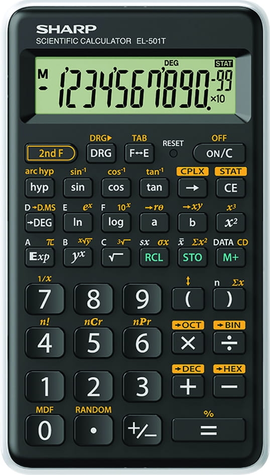 SHARP CALCULATOR SCIENTIFIC BOX EL501TWH-EU