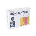 PLATINET ZAKREŚLACZ HIGHLIGHTERS MIX YELLOW/ORANGE/PINK/GREEN BOX*12  43007