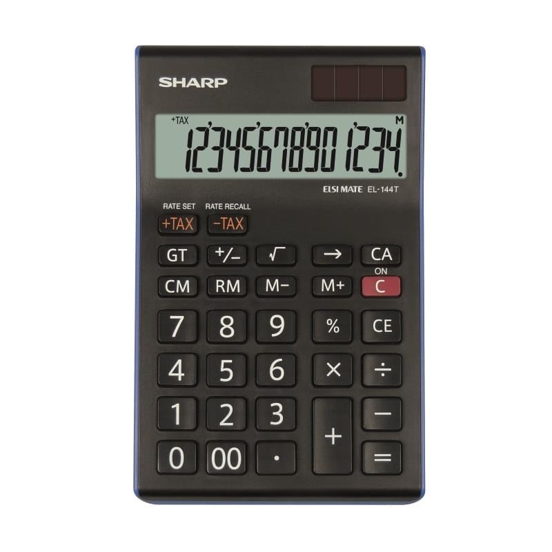SHARP CALCULATOR DESKTOP BOX EL144TBL
