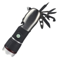 PLATINET MULTI TOOLS FLASHLIGHT ALUMINIUM LED BLACK [45087]
