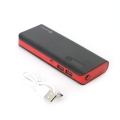 PLATINET POWER BANK 8000mAh + microUSB cable + torch BLACK/RED  [42418]