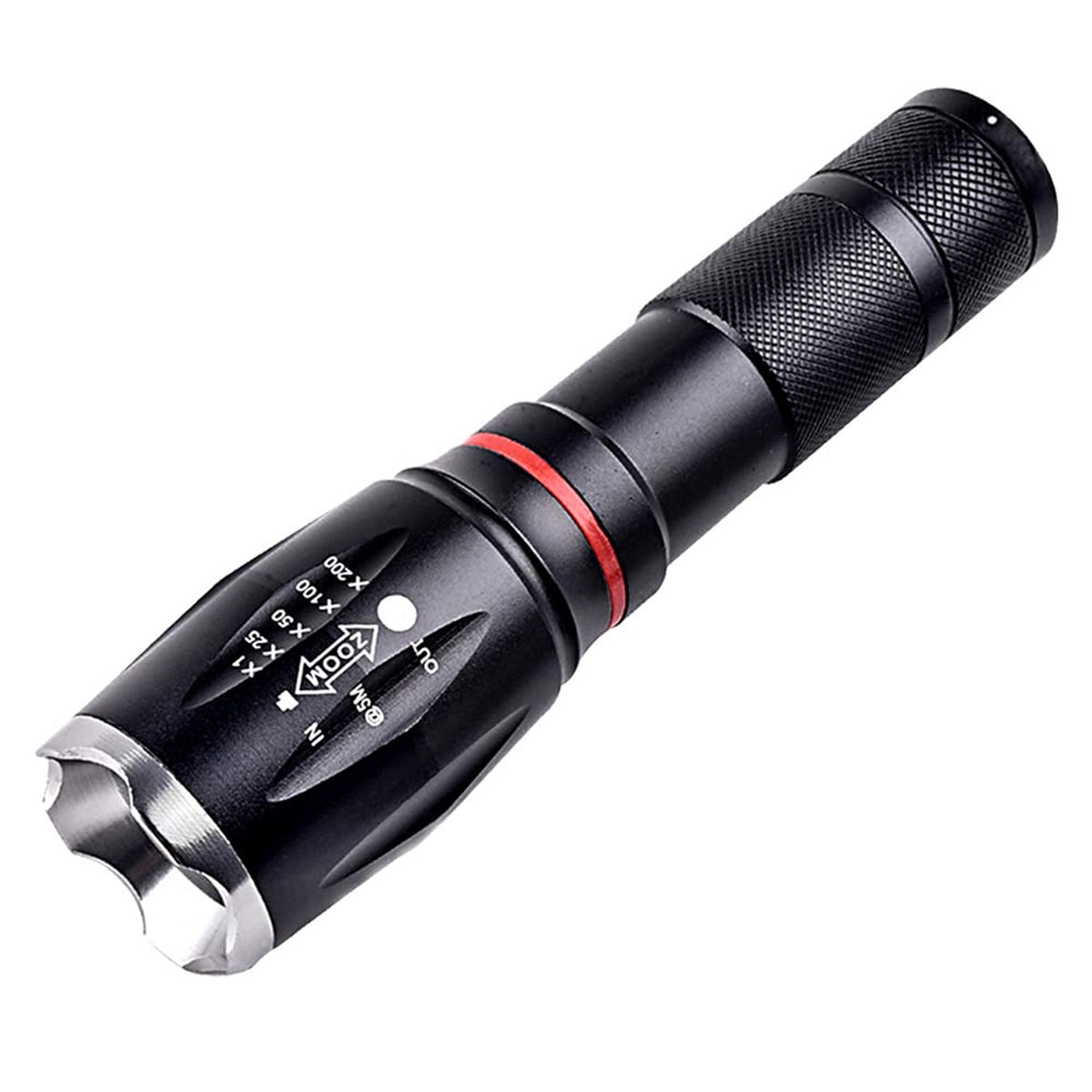 PLATINET TACTICAL FLASHLIGHT 10W ALUMINIUM LED WITH COB BLACK [45086]