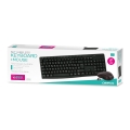 KEYBOARD IT + MOUSE OMEGA OKM071B M-MEDIA W-LESS SET 2.4GHZ BLACK [44442]