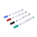 PLATINET DRY ERASE BOARD MARKERS MIX BLACK/BLUE/RED/GREEN BLISTER*4  43005