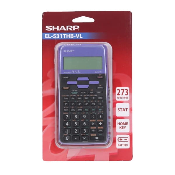 SHARP CALCULATOR SCIENTIFIC BLISTER EL531THBVL