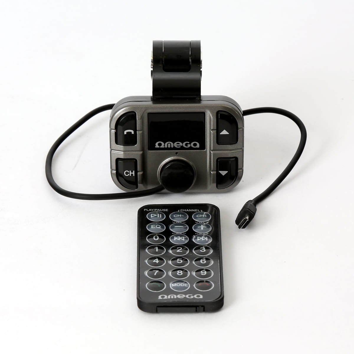 OMEGA TRANSMITER FM LCD USB F28 BLUETOOTH [44169]