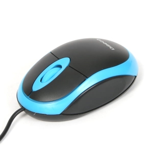 Mysz optyczna OMEGA OM-06R 1200 DPI czarno-niebieska