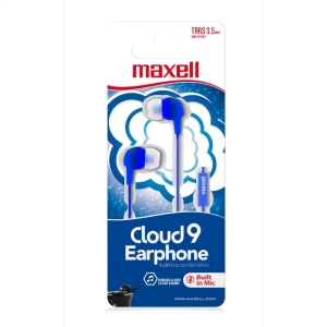 Słuchawki dokanałowe z mikrofonem MAXELL EB-CLOUD9 niebieskie