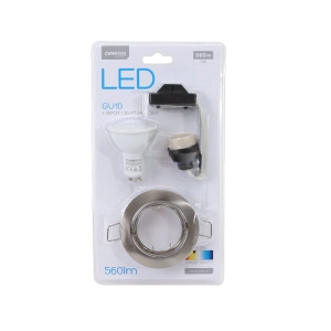 Żarówka LED OMEGA GU10 7W 2800K 175-265V z oprawką regulowaną