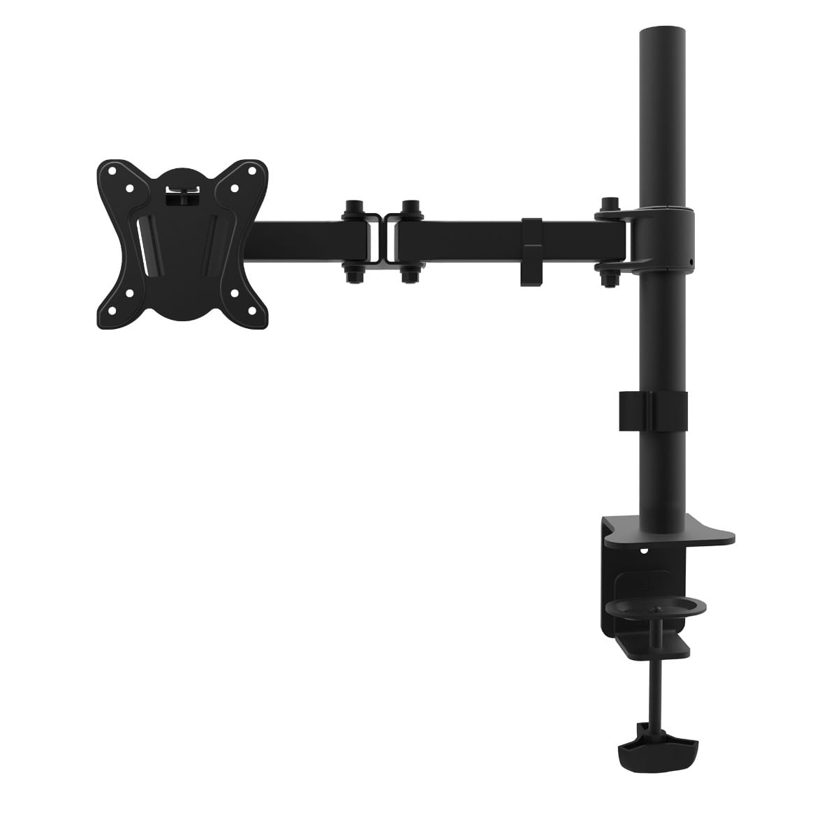 OMEGA MONITOR DESK MOUNT SINGLE MAX VESA 100x100 13"-27" 180 DEGREE ROTATE TILT [45063]